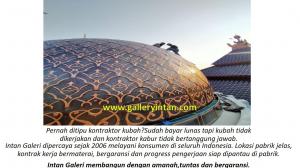 Kontraktor kubah masjid tembaga batam