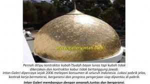 Kontraktor kubah masjid tembaga padang