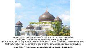 Kontraktor kubah masjid tembaga banjarmasin
